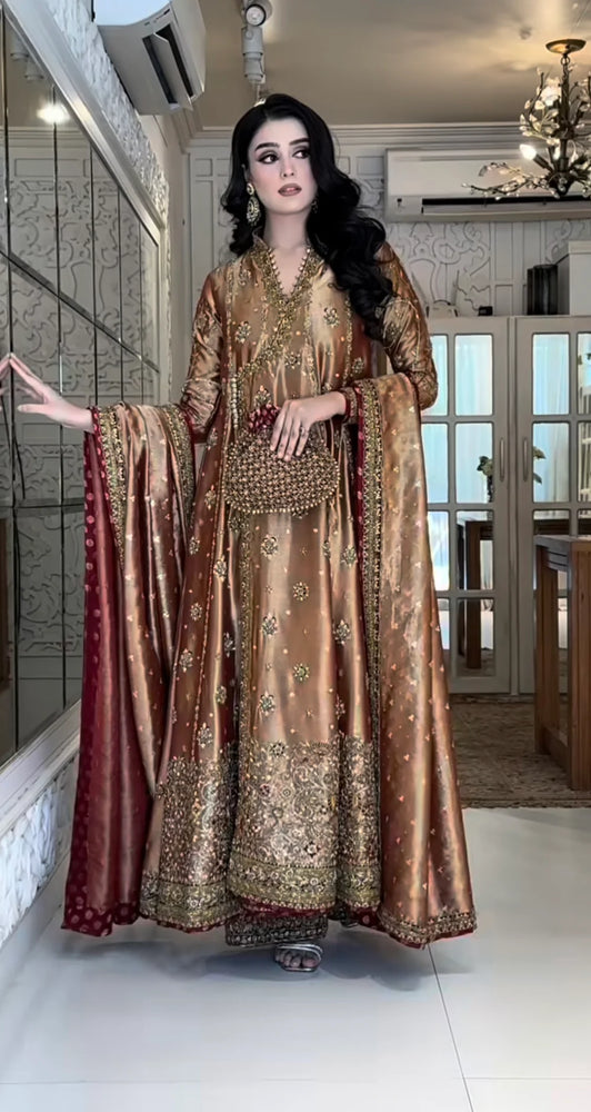 Haris Shakeel Mesuri Hand Embellished & Embroidered 3 Piece Dress - J0914