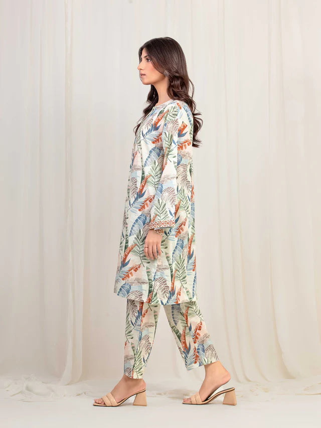 Edenrobe Khaddar Digital Print 2 Piece - J0585