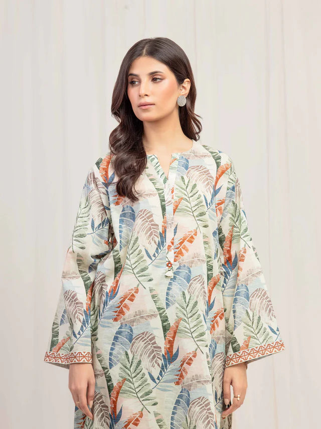 Edenrobe Khaddar Digital Print 2 Piece - J0585