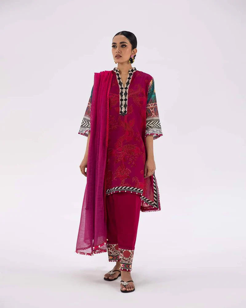 Original Factory Leftover Sana Safinaz Digital Print Lawn 3 Piece Dres ...