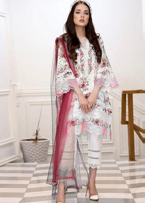 Farida Hasan PINK ROSE Lawn 3 piece - 10940