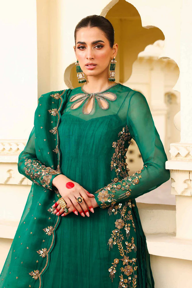 MariaB ZAMROOD ARA Organza Embroidered & Hand Embellished 3 Piece Dress - J0362