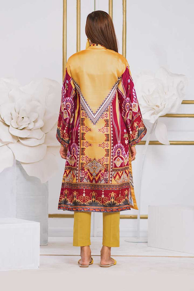 Original Mizaj Factory Leftover Silk 2 Piece Dress - 10504