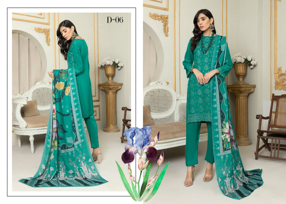 Fatima Noor Winter Collection Chikankari Viscos 3 pc - 09345