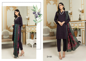 Fatima Noor Winter Collection Chikankari Viscos 3 pc - 09347