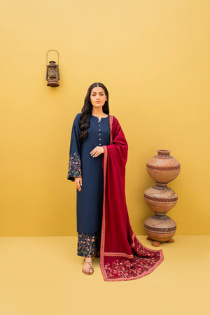 Zara Shahjahan Dhanak 3 Piece Dress - 20273