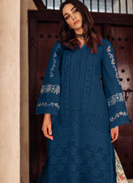 Saira Rizwan ROISE BLUE - 3 PC Chikankari Lawn Dress - 10184