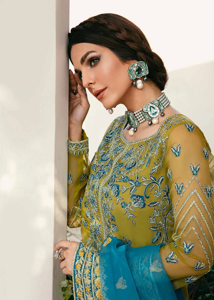 Akbar Aslam DAVINA Chiffon 3 Piece - 10794