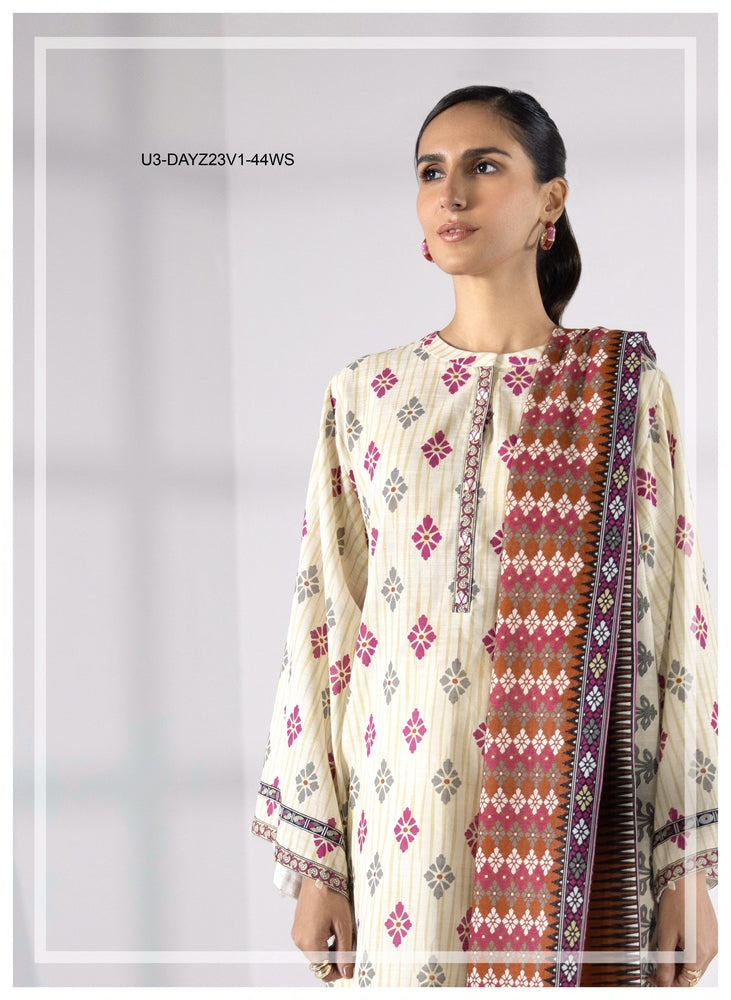 Original Factory Leftover Sapphire Digital Print Lawn 3 Piece Dress - F56