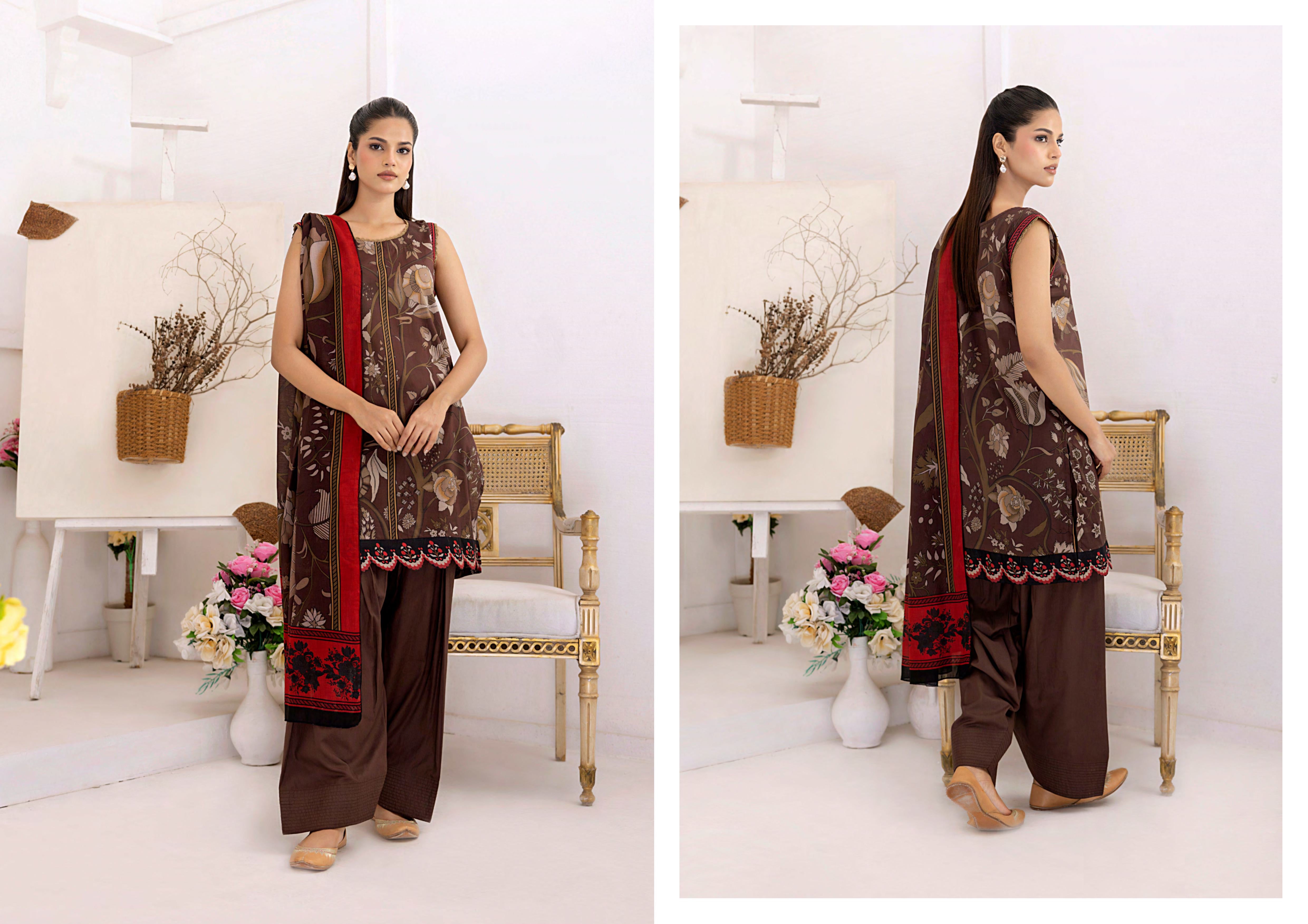 Original Factory Leftover Veena Durrani by Zohan Textile Digital Print ...