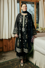 Jade Dhanak Embroidered 3 Piece Winter Dress - 0109