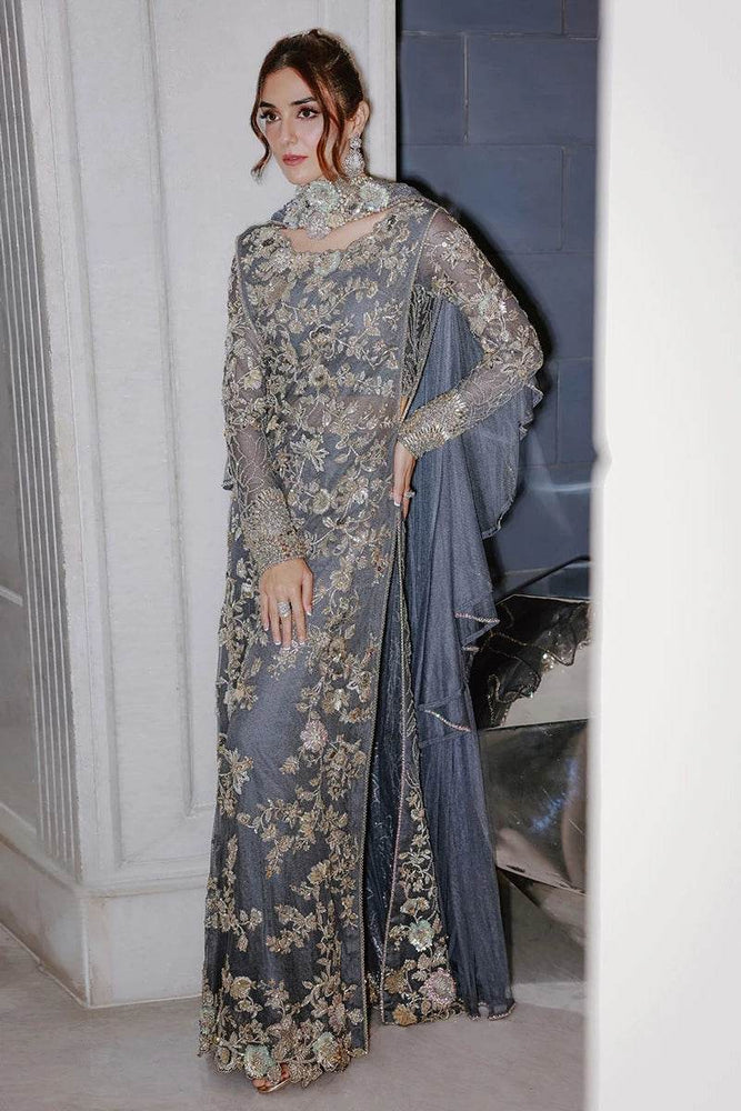 Sara Rohail Asghar LAZULUM Net Hand Embellished & Embrodiered Dress - J1254