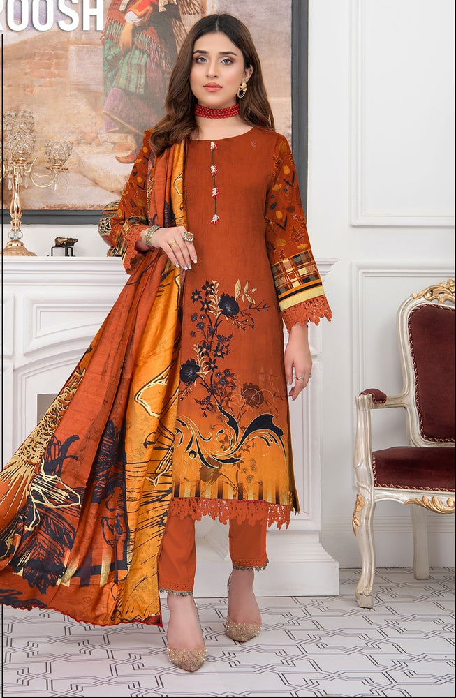 Fatima Noor Winter Collection Digital Printed Viscos 3 pc - 09353