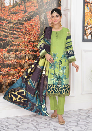 Fatima Noor Winter Collection Digital Printed Viscos 3 pc - 09356