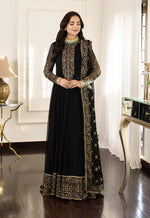 Asim Jofa MEERUB BLACK Chiffon 3 Piece - 11441