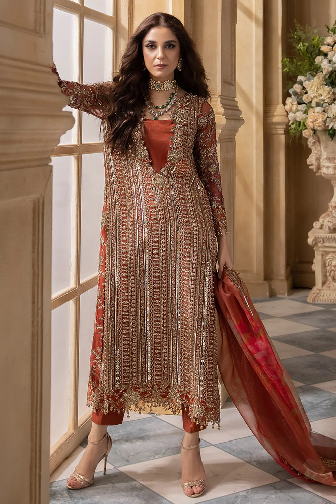 Charizma Luxury Handwork Chiffon Wedding Formal 3 Piece Dress - 0609 Charizma Luxury Handwork Chiffon Wedding Formal 3 Piece Dress - 0609
