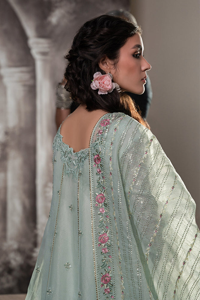 Mushq - HANIYA Embroidered Cotton Net 3 pc -10078