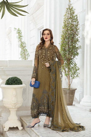 MariaB Embroidered Chiffon 3 Piece - 20084