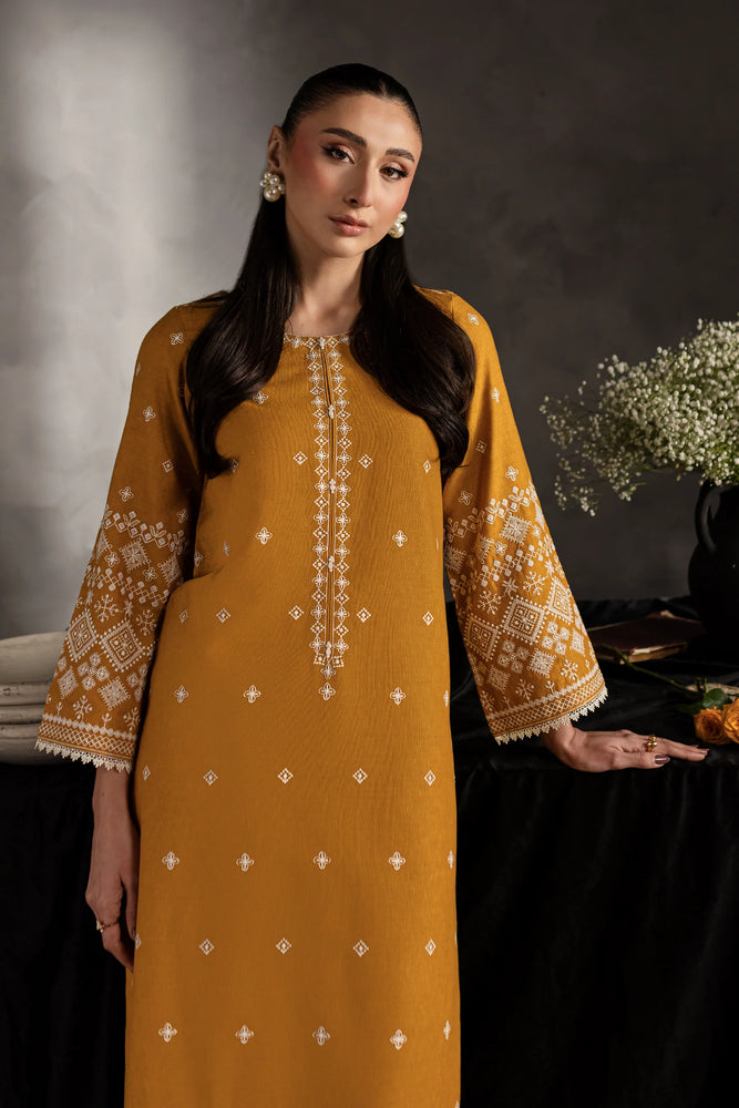 Alkaram Embroidered Dhanak Winter 2 Piece Dress - J0636