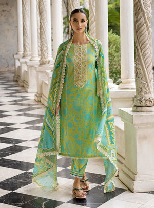 
            
                Load image into Gallery viewer, TAHRA by Zainab Chottani ADEN 3 PC Cambric Dress - 09372
            
        