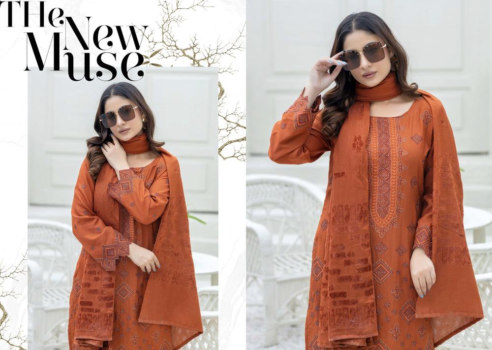 Original Sobia Waseem Luxury Winter Collection 3 Piece - 0192