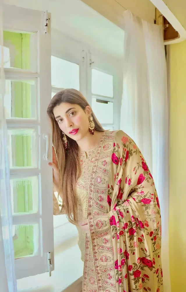 Aneelas Organza Embroidered 3 Piece Dress - J0756