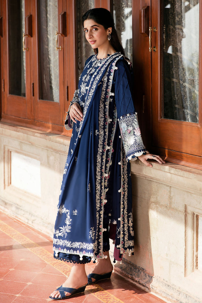 Zaha Festive SERRA Embroidered Dhanak 3 pc -10082