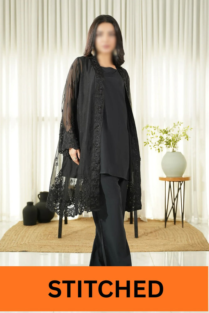 Original Factory Leftover Dhaga Chiffon Liana Embrodiered 2 Piece Dress-  STITCHED J0342