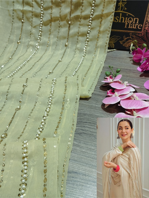 Hussain Rehar X Hania Amir - Most Trending Dupatta Chiffon - 09586