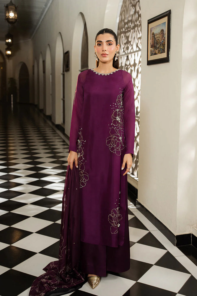 lulusar purple dress Lulusar | Gilded Evenings by Morich Purple perfection, elevated A dreamy  ensemble with sparkle, florals, and flowing elegance for festive nights....