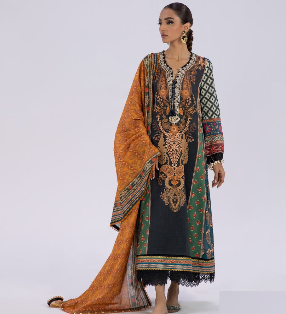 Sana Safina Digital Printed 3 Piece With Embroidered