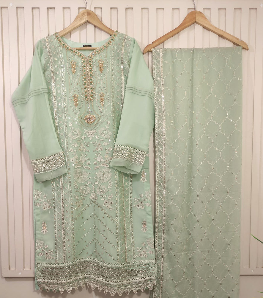 Agha Noor Embroidered Chiffon 2 pc - 09746 - Stitched