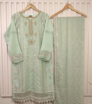 Agha Noor Embroidered Chiffon 2 pc - 09746 - Stitched