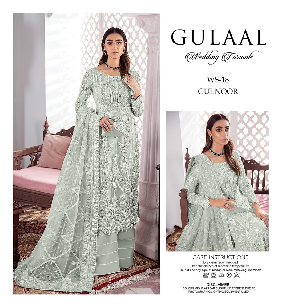 Gulaal GULNOOR Embroidered Net 3 Piece - 10991