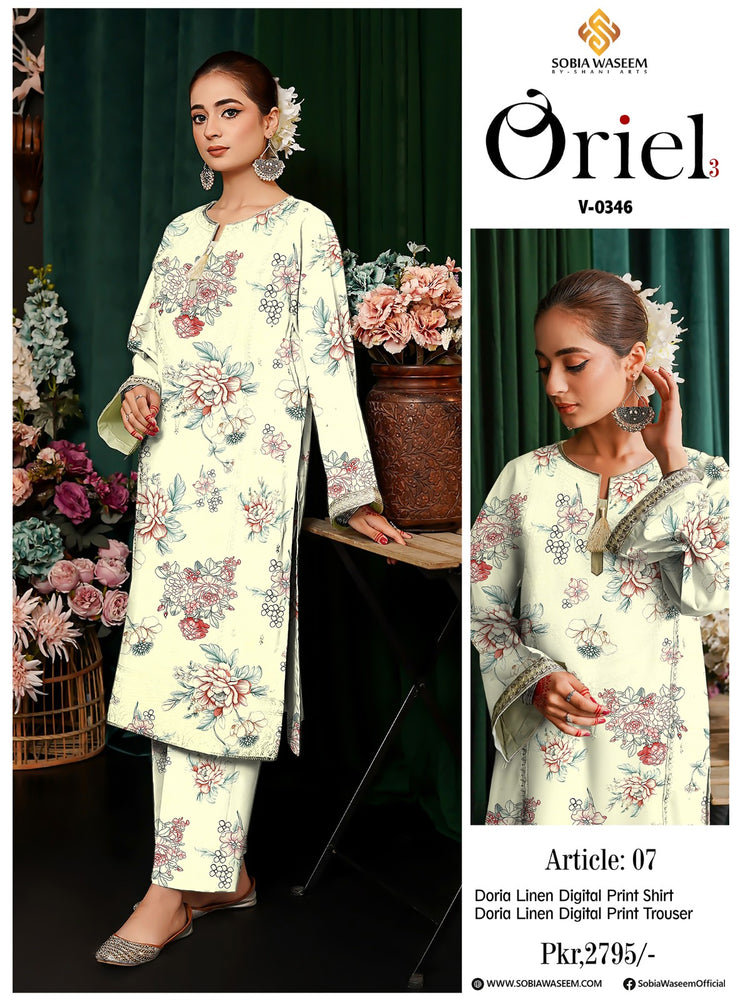 Original Oriel Bana Doria Linen 2 Piece - FREE DELIVERY - 20007