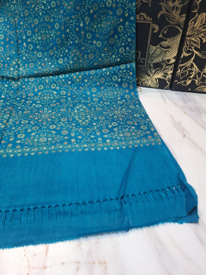 Kashmiri Tanka Hand Embroidered Pashmina Shawl - 20561