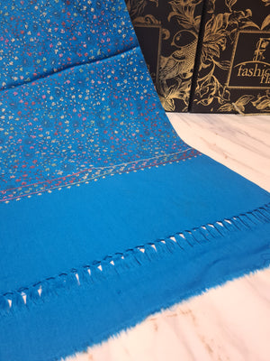 Kashmiri Tanka Hand Embroidered Pashmina Shawl - 20563