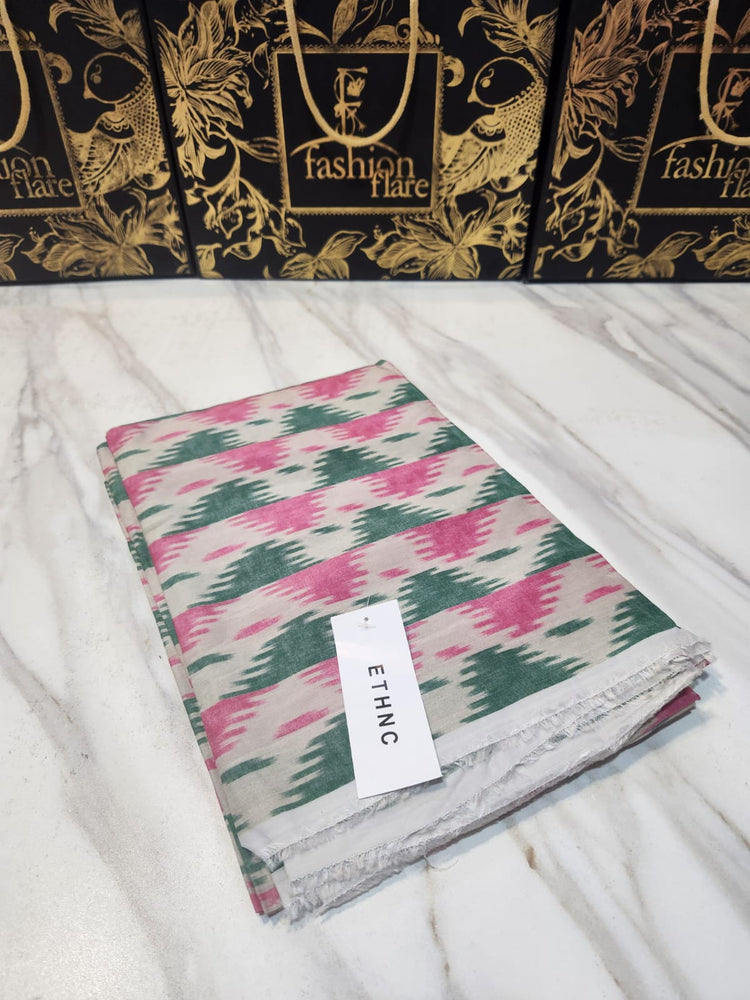 Ethnc Cotton Silk Digital Print Co Ord 2 Piece Dress - J0298