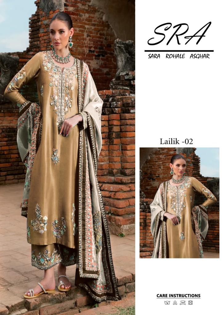 Sara Rohail Asghar Net Hand Embellished & Embroidered 3 Piece Dress ...