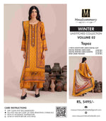 Original Factory Leftover Mausammery Winter 3 Piece Linen Digital Print Dress - FREE DELIVERY - 20231