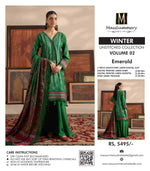 Original Factory Leftover Mausammery Winter 3 Piece Linen Digital Print Dress - FREE DELIVERY - 20233