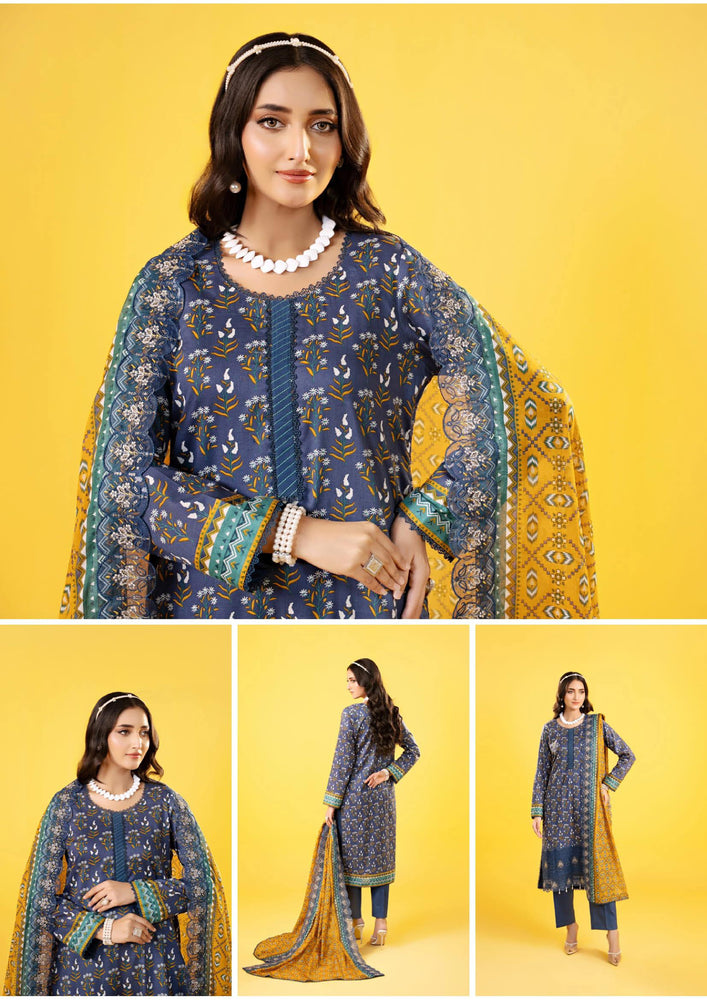 Original Factory Leftover Zesh Lawn Cutwork Embroidered 3 Piece Dress ...