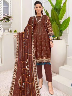 Original Zunaisha Winter Khaddar 3 Piece - 20104