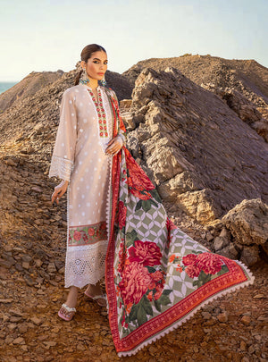 Zainab Chottani Chikankari DURNAZ Lawn 3 pc - 08759