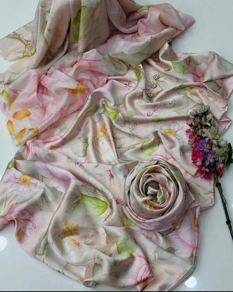 Designer Shamoz Silk 3 Piece Dress - J0060 - Digital Print