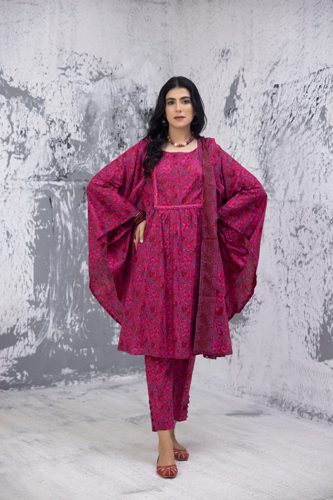 Fatima Noor Mid Summer Cambric Collection 3 pc - 09462 - Stitched