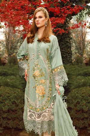 MariaB Embroidered Lawn 3 pc - 08784