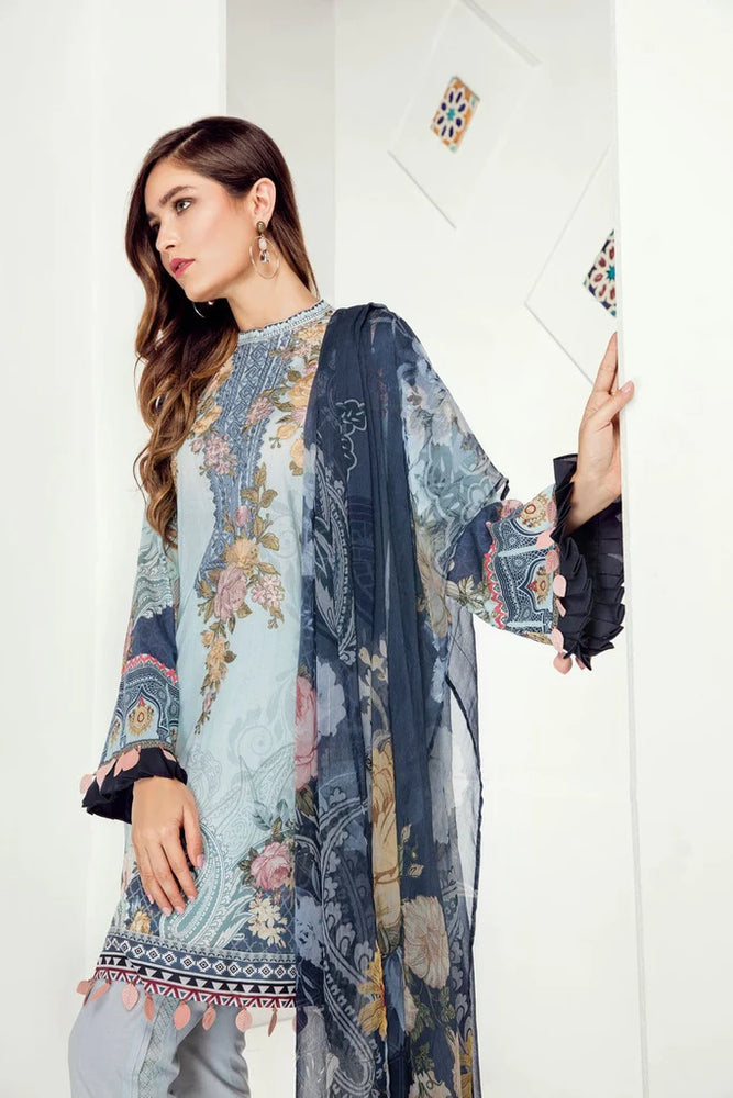 Baroque Digital Printed Lawn 3 pc - 08881