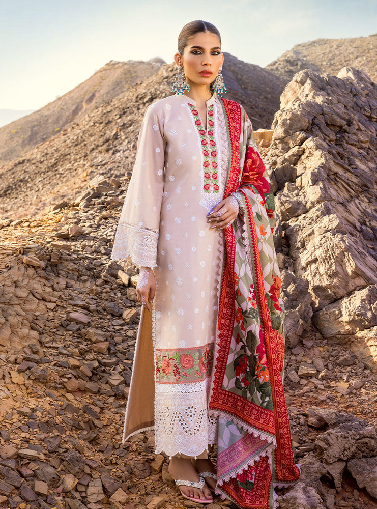 Zainab Chottani Chikankari DURNAZ Lawn 3 pc - 08759