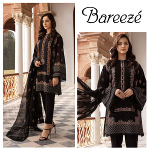 Bareeze 3Piece Embroidered Lawn - 10575